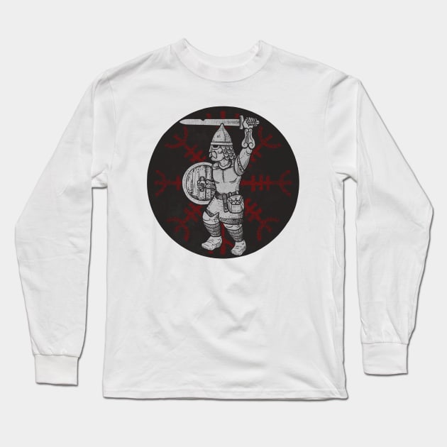 Viking warrior Long Sleeve T-Shirt by BlackForge